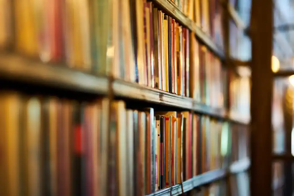 Photo de plusieurs livre rangé dans une bibliothéque